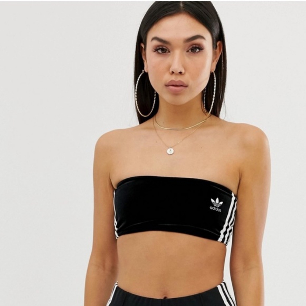 Adidas Velvet Bandeau Top